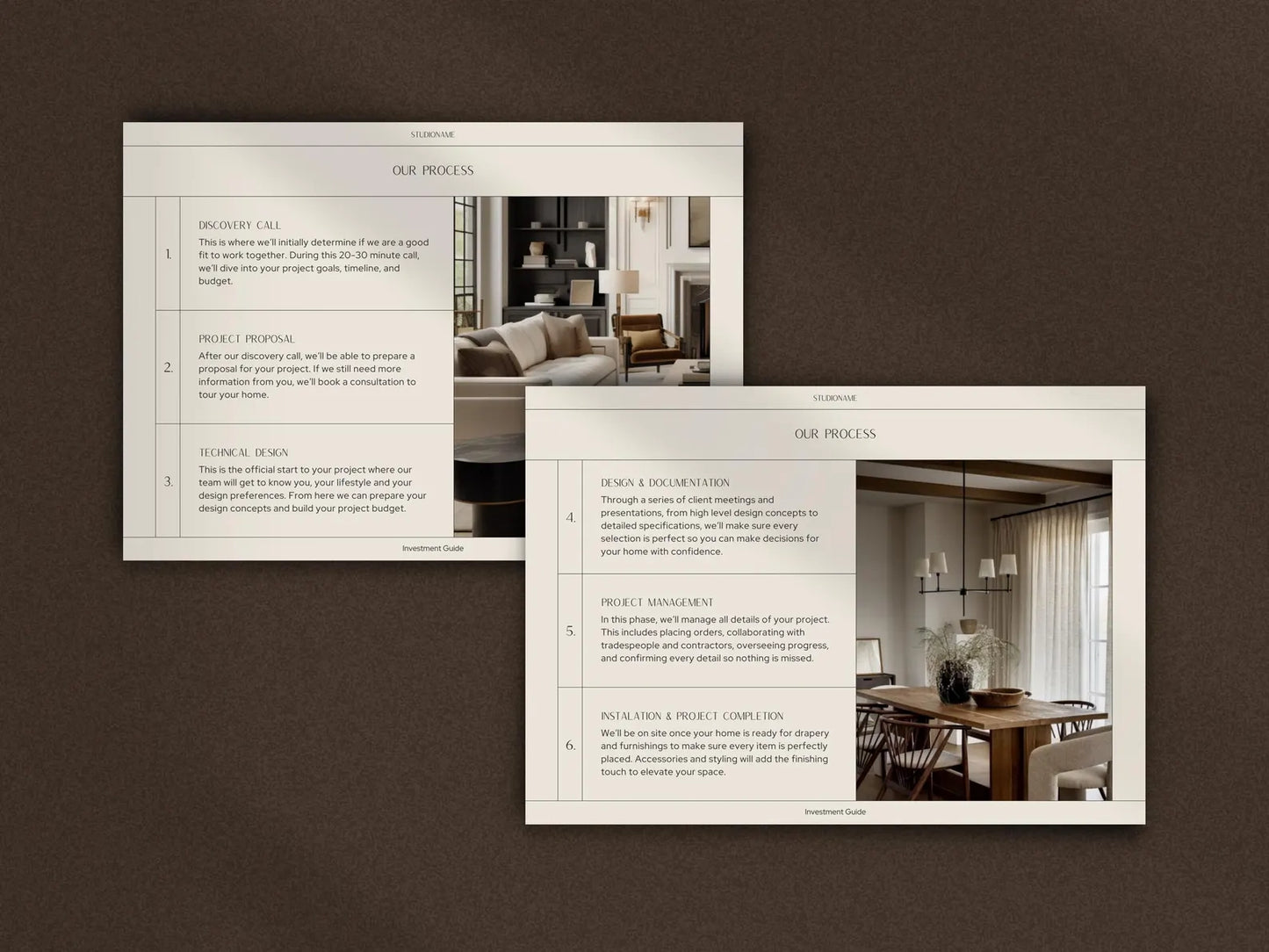 TRIBECA | Investment & Services Guide Template